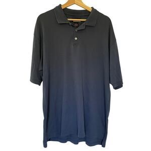 Cambridge Classics blue performance polo shirt collared short sleeved men's L